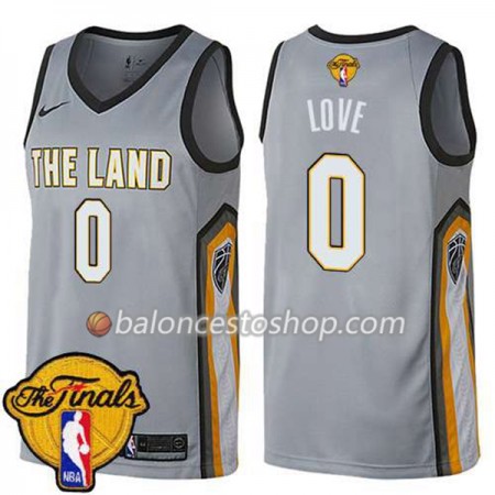Camiseta Hombre NBA Cleveland Cavaliers Kevin Love 0 2018 NBA Finals Nike Verde Swingman